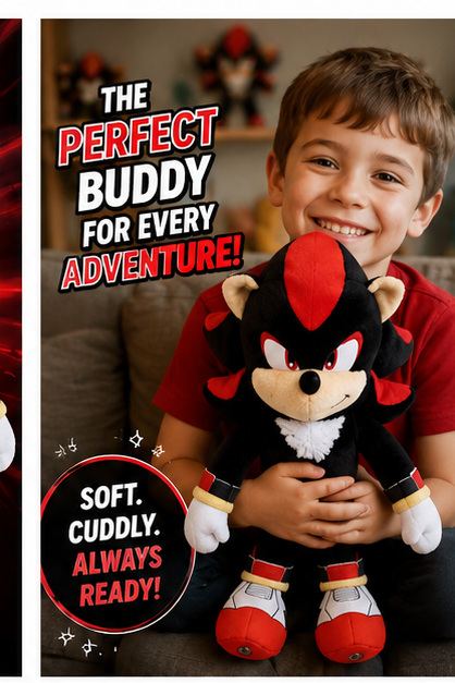 Shadow the Hedgehog Plush