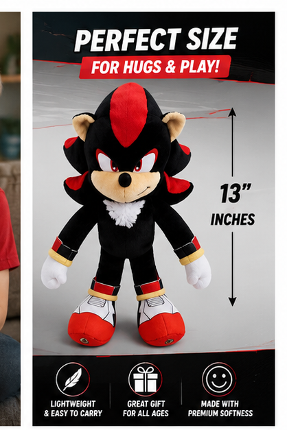 Shadow the Hedgehog Plush